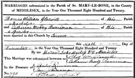 Cathe Moody marriage entry