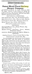 1847 advertisement in 'Iron'