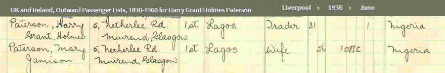 Harry_Paterson_passenger_list_1936